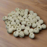 Cotton Thread Round Beads 12x8 mm