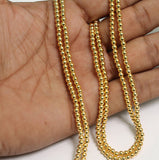 1 String, Acrylic Golden Japanese Pearls Beads