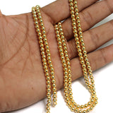 1 String, Acrylic Golden Japanese Pearls Beads