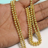 1 String, Acrylic Golden Japanese Pearls Beads