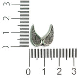 15mm German Silver Angel Wings Charms