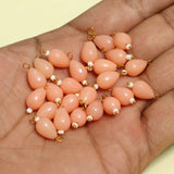 100 Pcs, 10x7mm  Drop Acrylic Loreal Beads