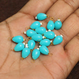 100 Pcs, 10x7mm  Drop Acrylic Loreal Beads