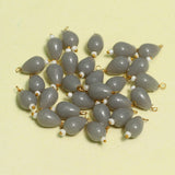 100 Pcs, 10x7mm  Drop Acrylic Loreal Beads