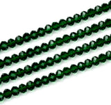 4mm Faceted Crystal Rondelle Beads