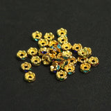 4mm Rhinestone Disc Spacer Beads