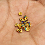 4mm Rhinestone Disc Spacer Beads