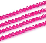 4mm Faceted Crystal Rondelle Beads