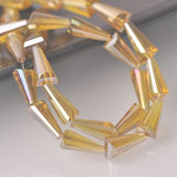 12x6mm Crystal Cone Beads