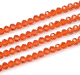 4mm Faceted Crystal Rondelle Beads