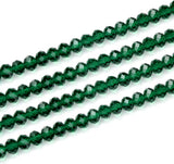 4mm Faceted Crystal Rondelle Beads