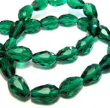 4x6mm Faceted Crystal Drop Beads