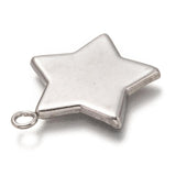 1 Inch 304 Stainless Steel Pendant Star Cabochon Settings