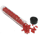 400 Pcs, 4mm Luster Opaque Red Faceted Bicone Beads