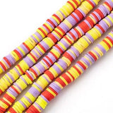 6mm Polymer Clay Fimo Ring Beads 1 String