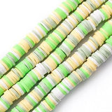 6mm Polymer Clay Fimo Ring Beads 1 String