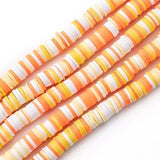 6mm Polymer Clay Fimo Ring Beads 1 String