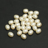 12X9mm Off White Pearl Coated Acrylic Beads