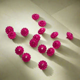 540+ Acrylic Chakri Beads Magenta 9x5mm