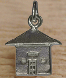 92.5 Sterling Silver House Charm 12x7mm