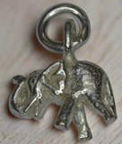 92.5 Sterling Silver Elephant Charm-8mm