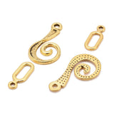 Tibetan Alloy Hook Clasps Antique Golden 26x13mm