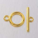 Tibetan Alloy Toggle Clasps Golden 19x14mm