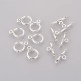 Tibetan Alloy Toggle Clasps  Antique Silver 18x13x2mm