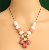 Ceramic Beaded Necklace MultiColor