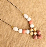 Ceramic Beaded Necklace MultiColor