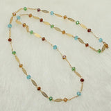 Crystal Faceted Beaded Mala Multicolor