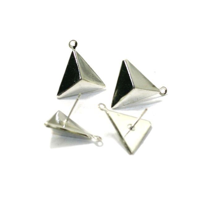 Trinity Sterling Silver Triangle Earrings – On The Rocks Designs Hand  Crafted Jewelry