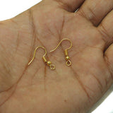 50 Pairs, 20x7mm Finish Earring Hooks Golden