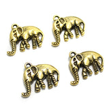 10 Pcs, 20x16mm German Silver Elephant Charms