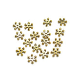 100 Pcs German Silver Round Chakri Golden 8mm