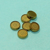 20 Pcs, 11mm German Silver Disc Beads Golden