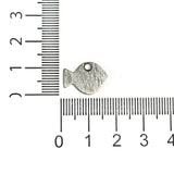 15x10mm German Silver Charms Fish