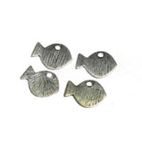 15x10mm German Silver Charms Fish