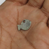 15x10mm German Silver Charms Fish