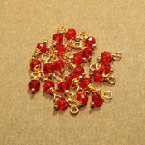 100 Pcs Crystal Faceted Loreal Glass Beads 6mm