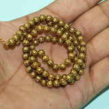 Golden Finish Liner Round Beads