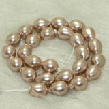 1 String, 16x12mm Violet Taiwan Baroque Drop Pearls Beads