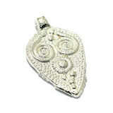 Metal Pendant Silver 64x38mm