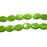 5 Strings Fire Polish Oval Beads Peridot 22x17mm