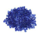 Glass Trans Seed Beads Blue 11/0