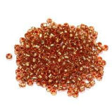 Silver Line Glass Seed Beads Orange 11/0