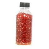 2 Cut Silver Line Glass Seed Beads Red 11/0