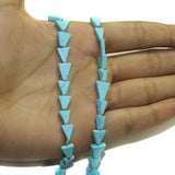 2 Strings Semiprecious Howlite Beads 8x6mm