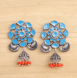 German Silver Meenakari Earring