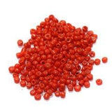 Glass Opaque Seed Beads Red 11/0